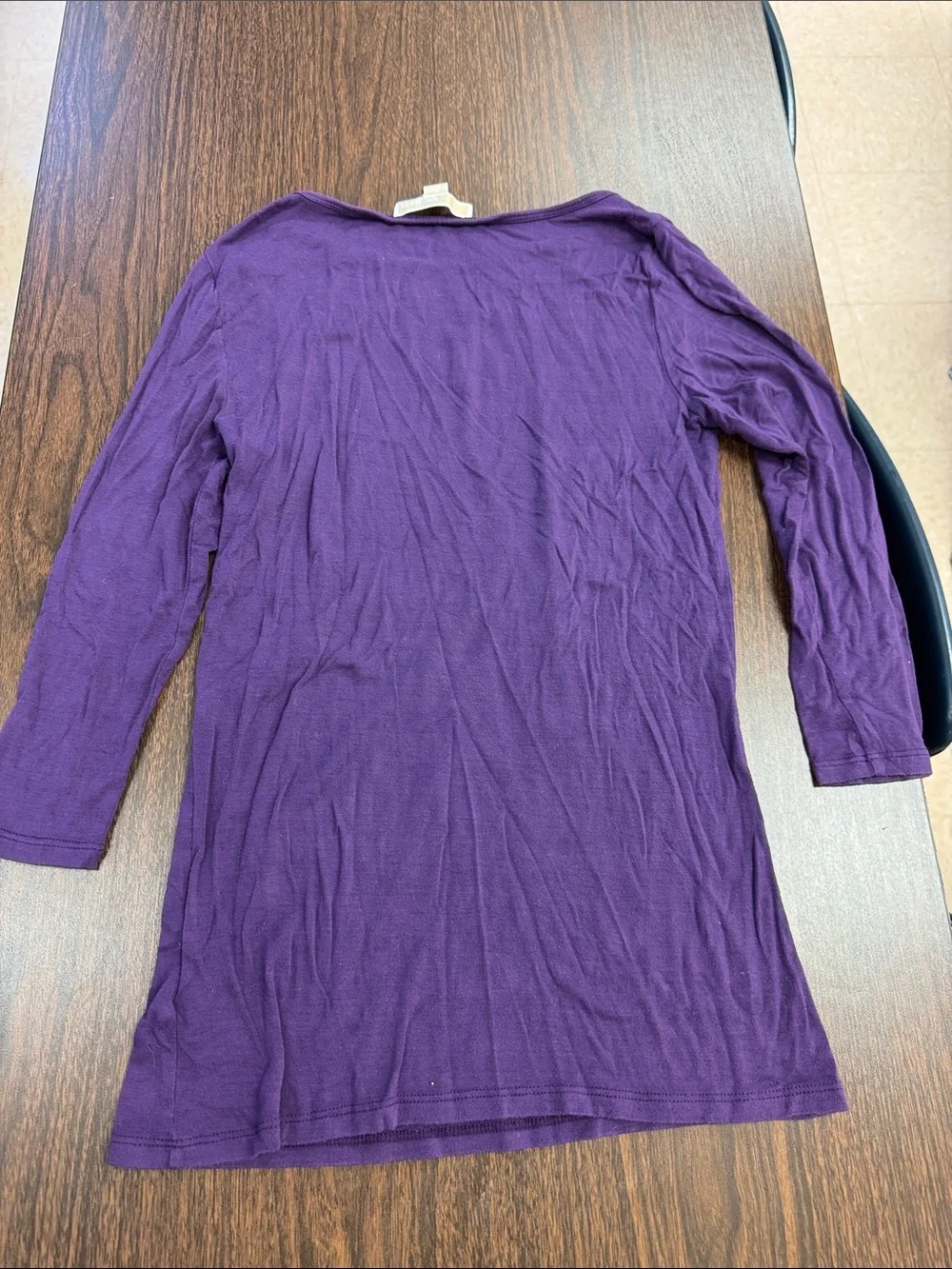 Michael Kors Deep Purple Boatneck Tunic